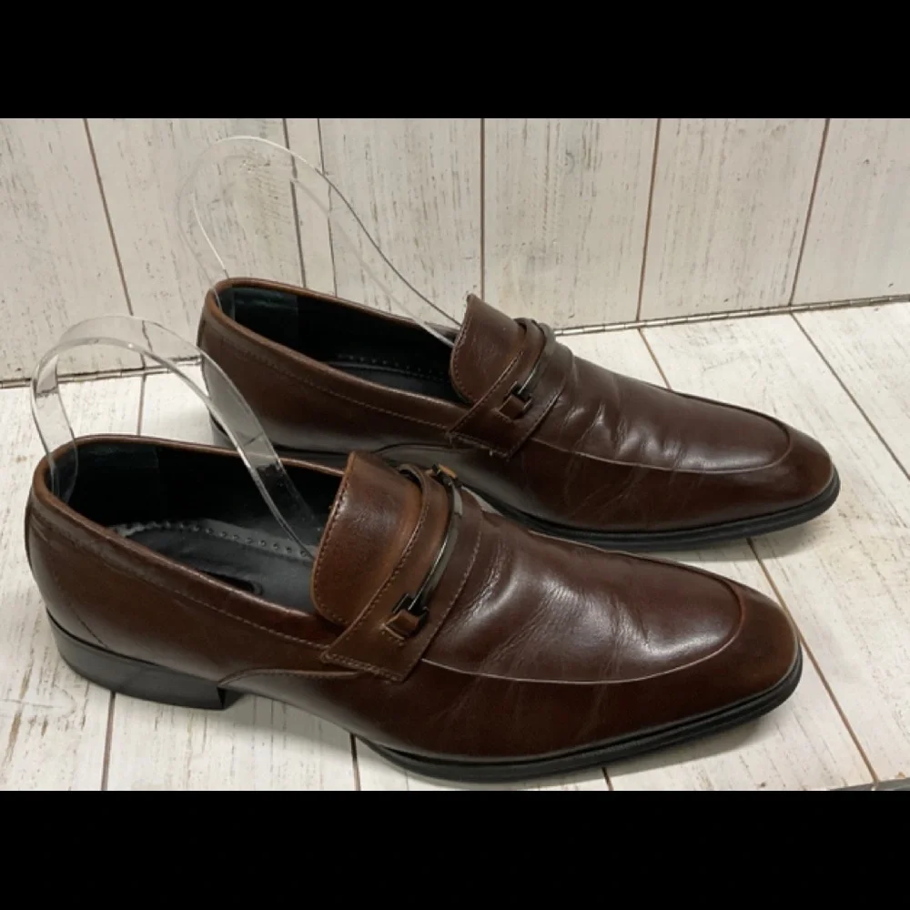 ALFANI‎ 360 Flex Mens Cedric Brown Leather Loafers Size 9M